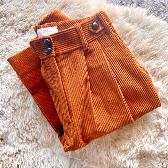 ❄️🎄DÔEN ’Atherton’ Heirloom Italian Wide Wale Cotton Corduroy Pant Siena 0/24 - Picture 2 of 10